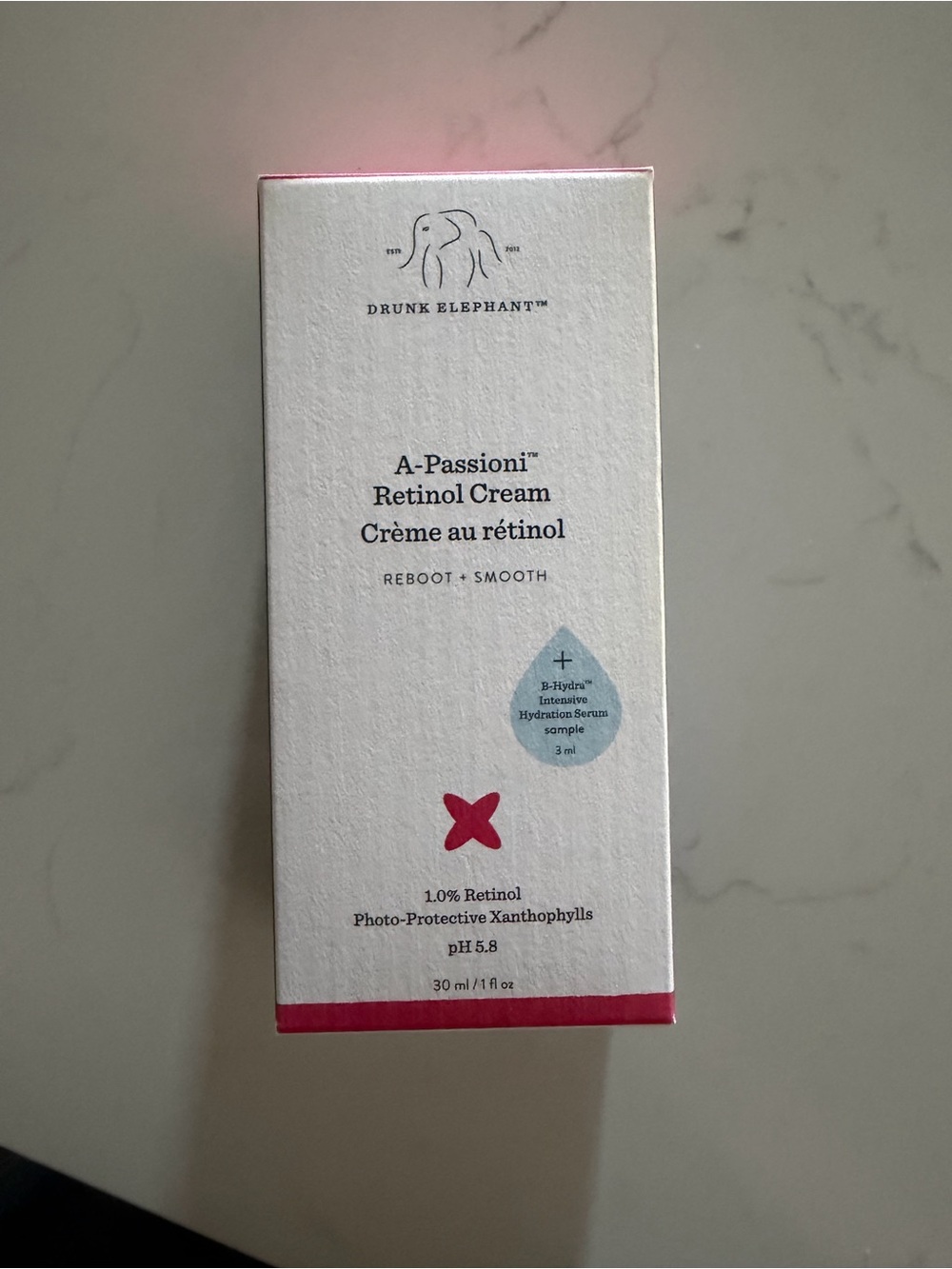 Drunk Elephant A-Passioni Retinol Cream - Pink, White